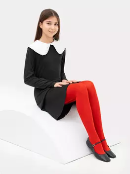 Колготки детские темно-красные