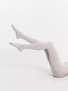 Колготки женские в цвете светло-серый меланж