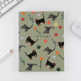 Колледж-тетрадь а4, 120 листов на спирали,