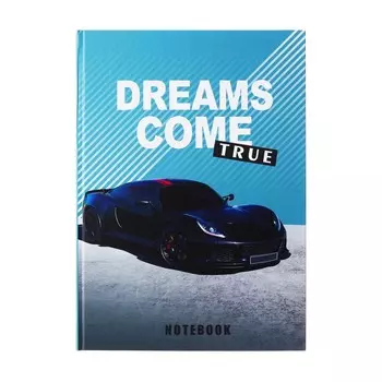 Колледж-тетрадь в твердой обложке 7бц, а4, 80 листов, dreams come true, блок в клетку, матовая ламинация, выборочный лак