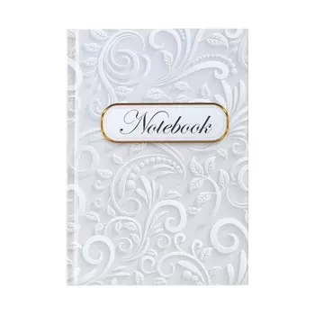 Колледж-тетрадь в твердой обложке 7бц, а5, 80 листов, белый, блок в клетку, глянцевая ламинация