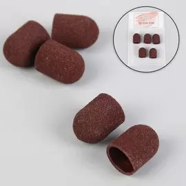 Колпачки для маникюра и педикюра, 5 шт, 13 × 19 мм, абразивность 120