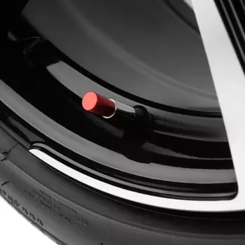 Колпачок на вентиль torso, красный, металлический , набор 4 шт