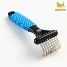 Колтунорез загнутый, 8 лезвий, 5.515 см, черно-синий