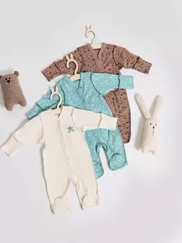 Комбинезон детский в наборе, 3 шт
