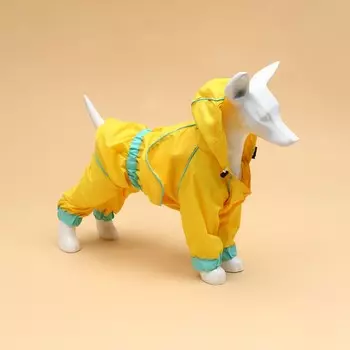 Комбинезон для собак, дюспо, размер s (дс 25, ог 40), желтый