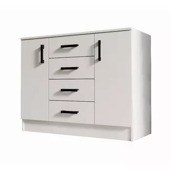 Комод эра (к1000-2д), 1000х430х830, белый