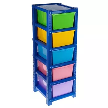 Комод детский пластиковый, 5 секций