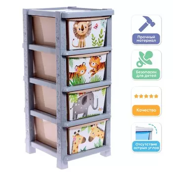 Комод пластиковый детский