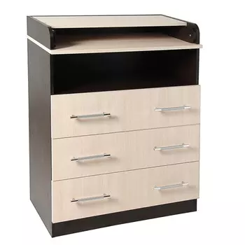 Комод гермес, 1000х800х440(730), венге/дуб молочный