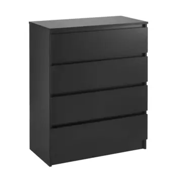 Комод с 4-мя ящиками мадера, 800х420х1000, черный