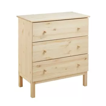 Комод tarva 3, 76х92х40, массив сосны