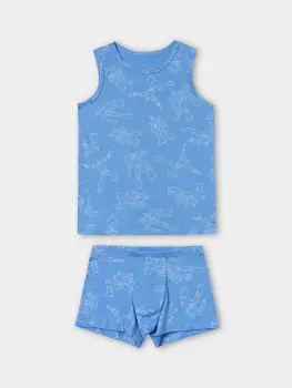 Комплект бельевой для мальчиков синий