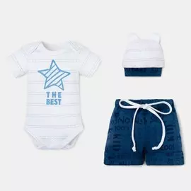 Комплект боди шорты шапочка