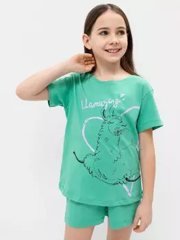 Комплект для девочек (футболка, шорты)