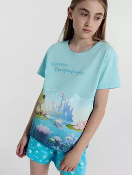 Комплект для девочек (футболка, шорты)