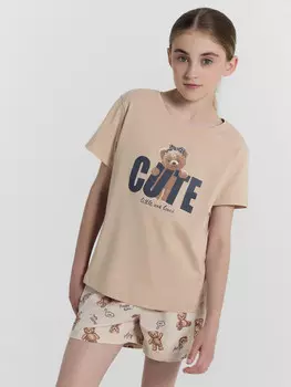 Комплект для девочек (футболка, шорты)