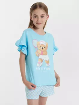 Комплект для девочек (футболка, шорты)