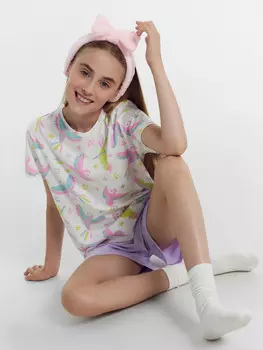 Комплект для девочек (футболка, шорты)