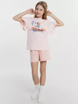 Комплект для девочек (футболка, шорты)