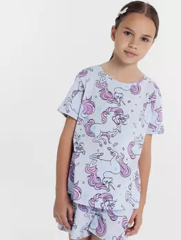 Комплект для девочек (футболка, шорты)