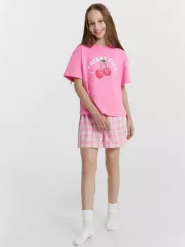 Комплект для девочек (футболка, шорты)