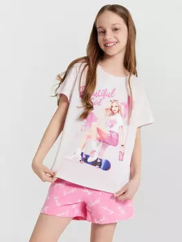 Комплект для девочек (футболка, шорты)
