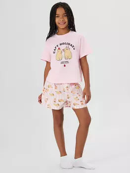 Комплект для девочек (футболка, шорты)