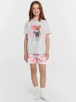 Комплект для девочек (футболка, шорты)