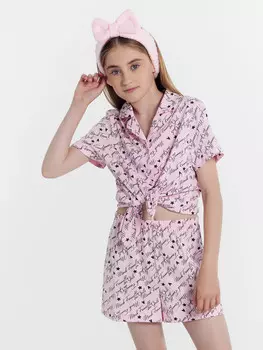 Комплект для девочек (рубашка, шорты)