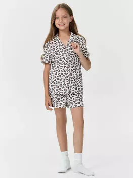 Комплект для девочек (рубашка, шорты)