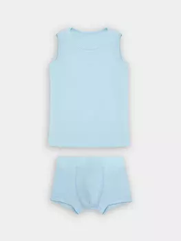 Комплект для мальчиков голубой: майка и трусы