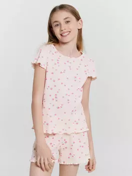 Комплект домашний для девочек с принтом