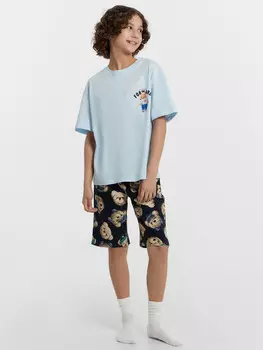 Комплект домашний для мальчиков с принтом в виде мишки