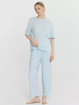Комплект домашний женский голубой