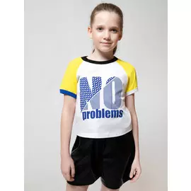 Комплект футболка укороченная шорты