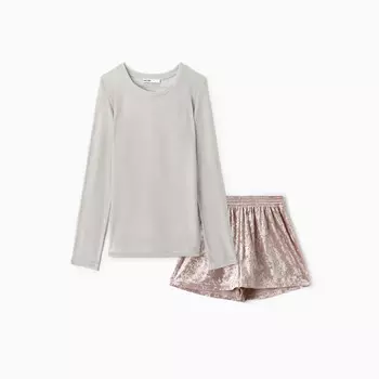 Пижама лонгслив шорты