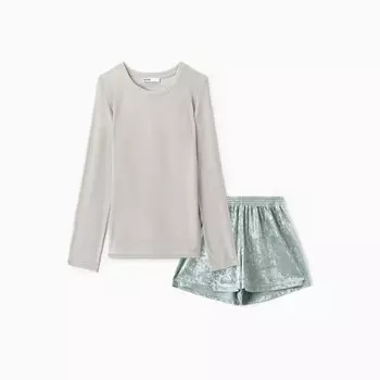 Пижама лонгслив шорты