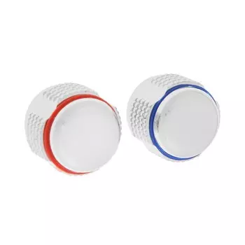 Комплект маховиков zein z204, для кран-букс со штоком на 24 шлица, цинк, 2 шт., хром