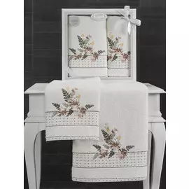 Комплект махровых полотенец, 2 шт