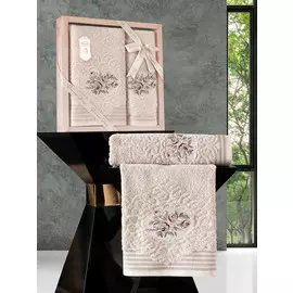 Комплект махровых полотенец, 2 шт