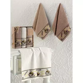 Комплект махровых полотенец, 3 шт