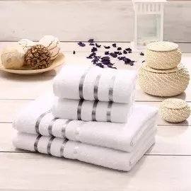 Комплект махровых полотенец, 4 шт