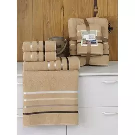 Комплект махровых полотенец, 4 шт