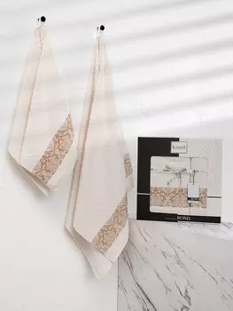 Комплект махровых полотенец "KARNA" BOND 50x90-70х140 см