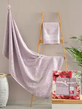 Комплект махровых полотенец "KARNA" MARSELLA 50x90-70х140 см