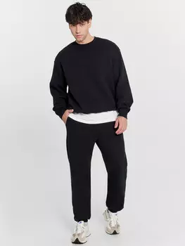 Комплект мужской черный (свитшот, брюки)