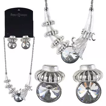 Комплект ожерелье серьги