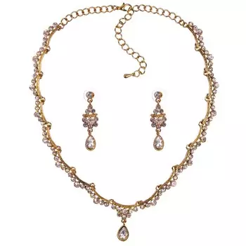 Комплект ожерелье серьги