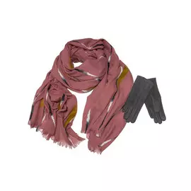 Комплект палантин перчатки